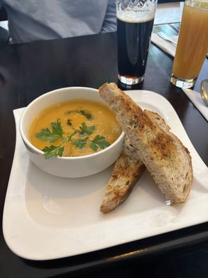 Sweet potato soup Yum  at  Verte in Stockholm