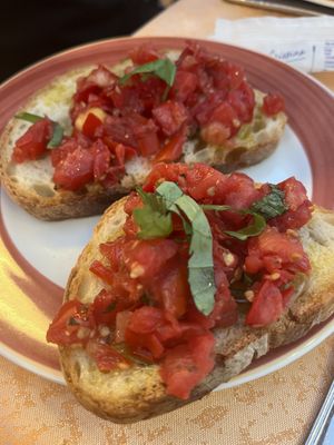 Bruschetta   at Fauno Bar in Sorrento