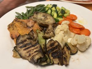 Grilled vegetables  at Fauno Bar in Sorrento