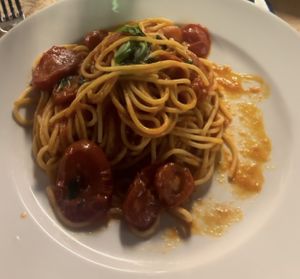 Pomodoro pasta   at Fauno Bar in Sorrento