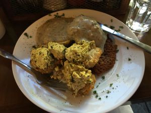 Awesome Blue Plate! at A N D Cafe in Portland