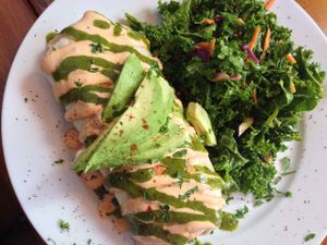 yummy burrito!  at A N D Cafe in Portland