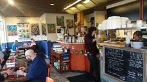 inside at A N D Cafe in Portland