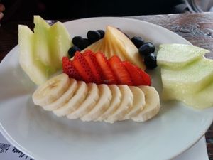 Sliced fruit side order at A N D Cafe in Portland