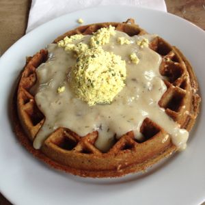 Feast waffle at A N D Cafe in Portland