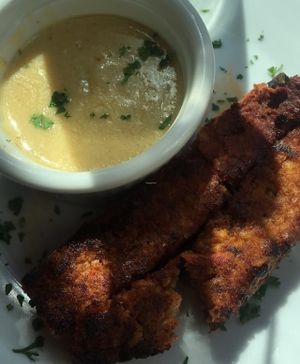 Walnut meatloaf and hollandaise at A N D Cafe in Portland