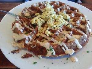 Stuffed waffles at A N D Cafe in Portland
