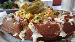 Jalapeño Popper Waffle at A N D Cafe in Portland