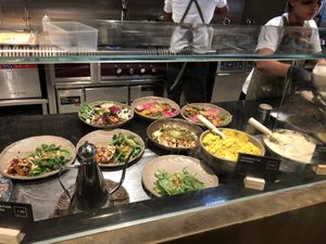 Food prep  at Honest Greens in Porto