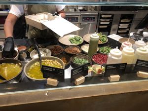 More food prep  at Honest Greens in Porto