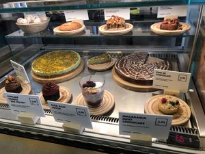 Desserts appear to be all vegan  at Honest Greens in Porto