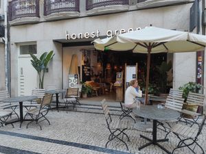 Outside at Honest Greens in Porto