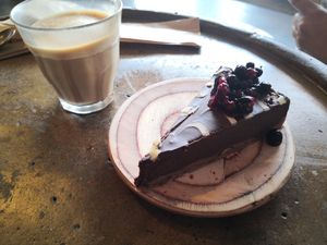 Duo de chocolate at Honest Greens in Porto