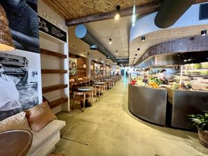 Inside dinning area  at Honest Greens in Porto