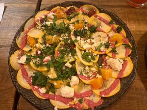 Zucchini gaspacho  at Honest Greens in Porto