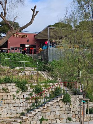 beach front at Caffe Bar Mythos in Split