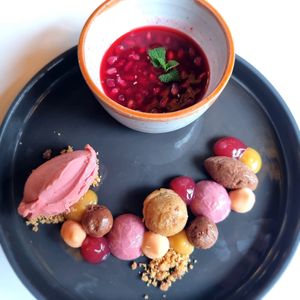 Dessert at Restaurant Patrick Devos in Bruges