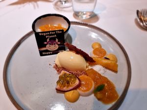 Dessert (course4) at Restaurant Patrick Devos in Bruges