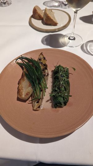 Cabbage spring roll at Restaurant Patrick Devos in Bruges