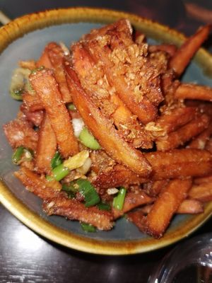 Salt and chilli sweet potato fries at Tuk Tuk Asian Bistro in Newtownards