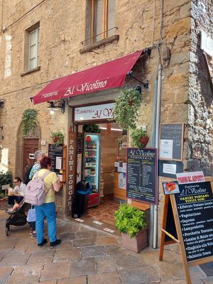 The shop at Panineria Al Vicolino in Volterra