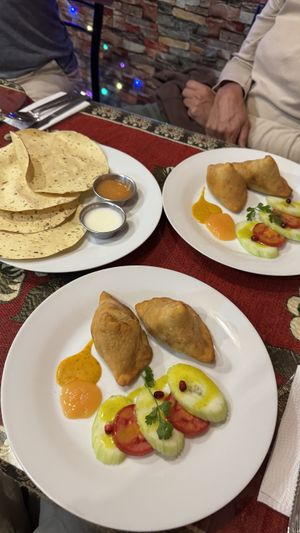 Samosas  at India in Arequipa