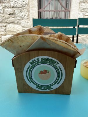   at Deli Gourmet Falafel in Alacati
