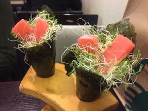 Veg Salmon Rolls at Ying Vegetarian in Kowloon