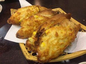 Avocado toast at Ying Vegetarian in Kowloon