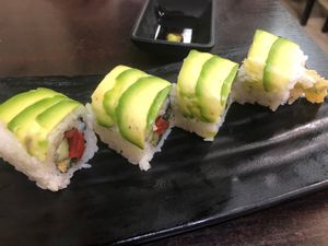 Vegan friendly sushi at Ying Vegetarian in Kowloon
