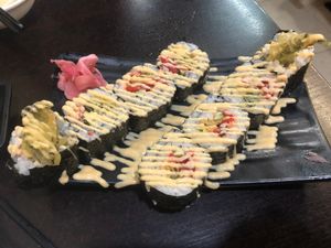 Vegan friendly sushi at Ying Vegetarian in Kowloon