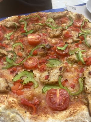 Vegan chick’n   at Pizzería Carlos in Malaga