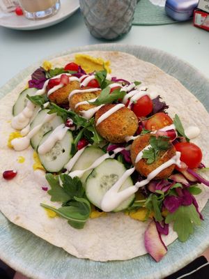 Falafel at Surfin Coffee & Bowls in Costa Da Caparica