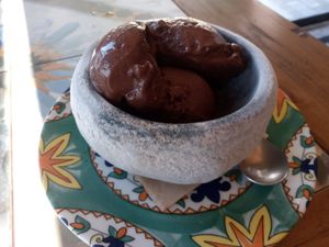 Helado de chocolate casero at Bresca in Almeria