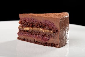 Vegan cake. at Kavarna - Zvezda in Ljubljana