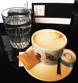 Coffee with oat mylk. at Kavarna - Zvezda in Ljubljana