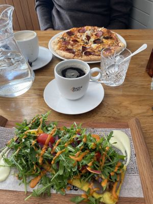 vegan mushroom flatbread   at Salka in Husavik