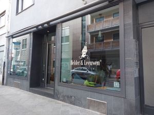 Exterior of the place (usually with tables outside) at Helder & Leeuwen Café in Mannheim