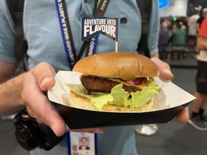 Oh Burger with Moving Mountains patty delish!  at Feed The Village in South East London