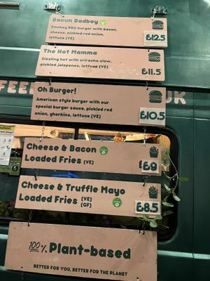 Menu   at Feed The Village in South East London