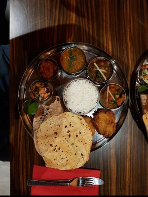 Vegan Thali at Surabhi in Manchester