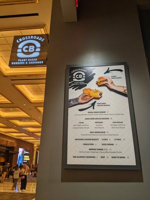 Menu at CB - Crossroads Burgers in Las Vegas