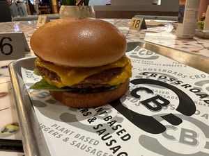 Double smashburger - could've eaten 4 of them...  at CB - Crossroads Burgers in Las Vegas