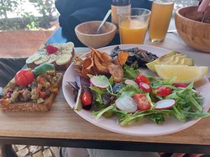 Brunch vegan at Turquesa in Setubal