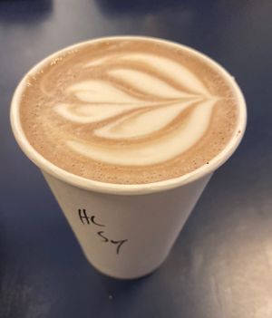 Soy hot chocolate  #Veganuary at Big Mouth Coffee Roasters in Beacon