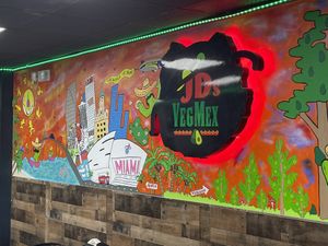 Welcoming   at JDs VegMex in Miami