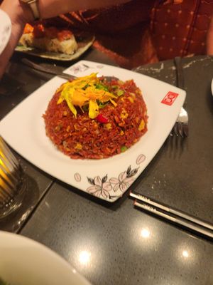 Mango rice at FUHU Bar & Restaurant in Las Vegas
