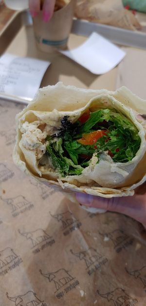 The Big Karuna - chickpea tuna - healthy and tasty at elephant+vine in Chicago