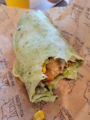 SoCal wrap at elephant+vine in Chicago