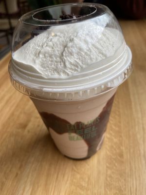 Double chocolate shake  at elephant+vine in Chicago